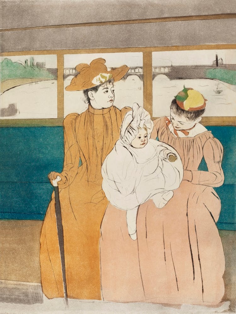 Im Omnibus (1890 1891), Mary Cassatt