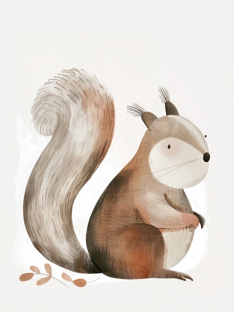 Charming Nursery Kids Animals Squirrel 5