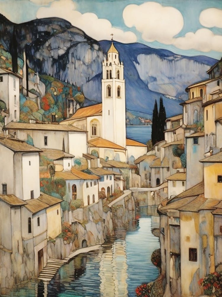 Kirche In Cassone Gustav Klimt