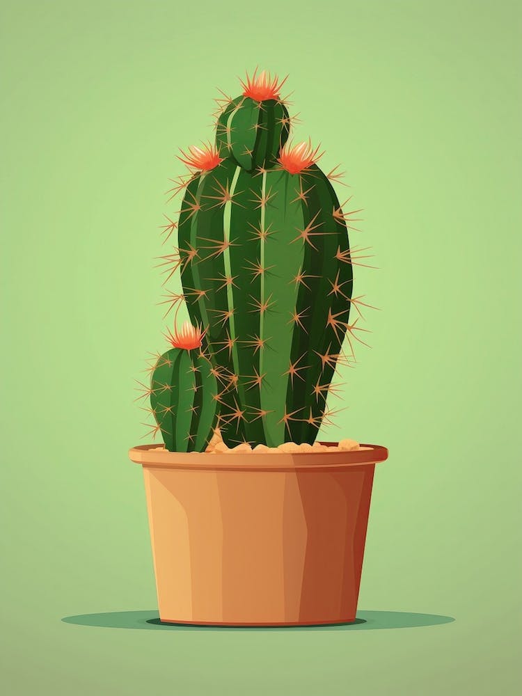 Barrel Cactus Illustration 3