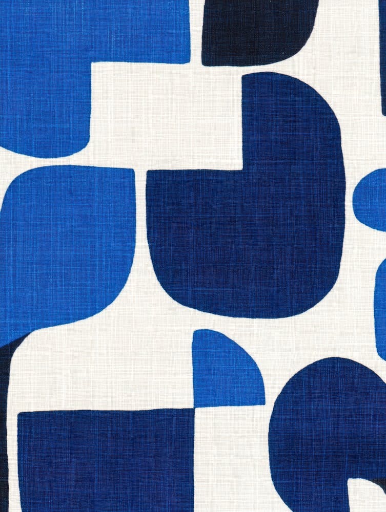 Abstract Blue And White 1