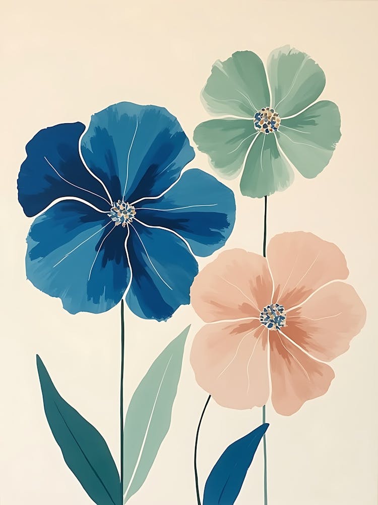 Earthy Botanical Wall Art | Warm & Natural Flower Illustrations for Interiors