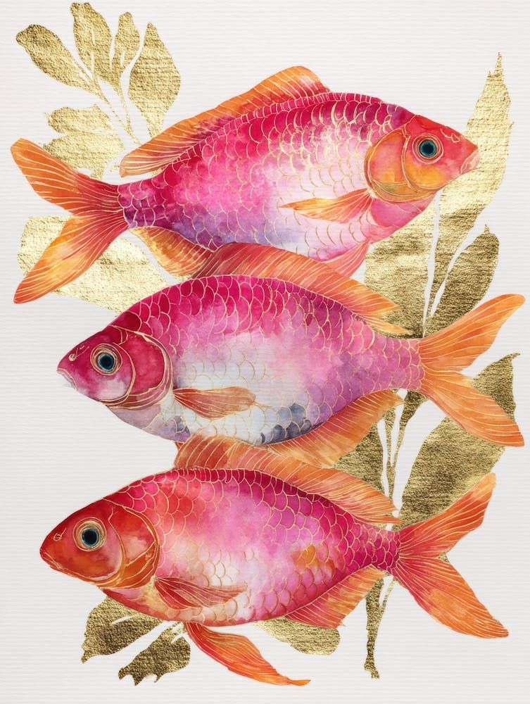Three Pink Fish