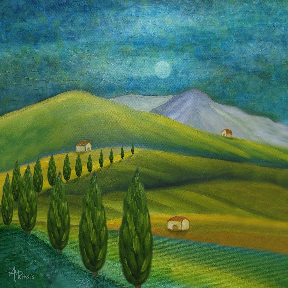 Moon Holding A Light Square