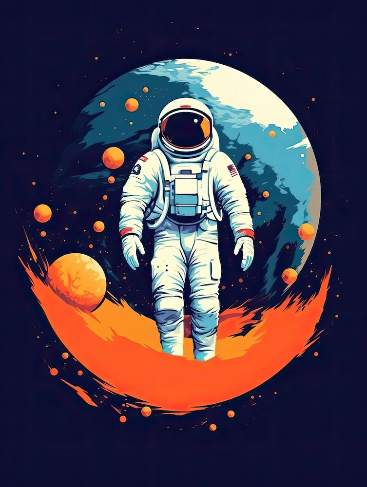 Journey into Infinity: Astronaut's Flight