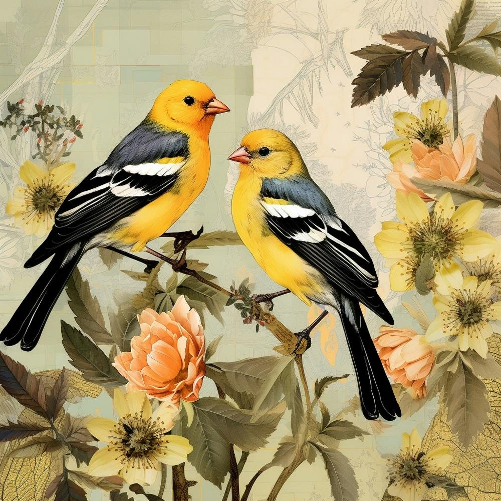 Bird In Nature American Goldfinch 4