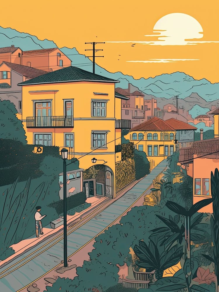 Lima Peru Travel Illustration 2