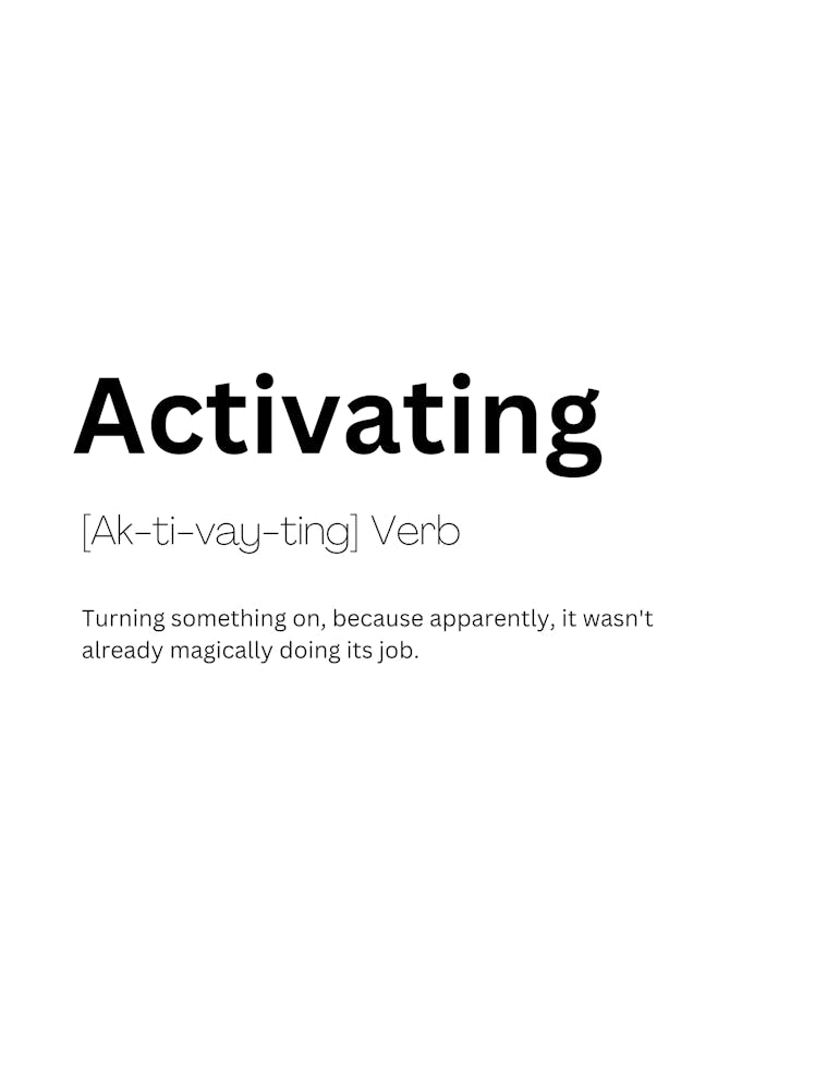 Activating Definition Meaning