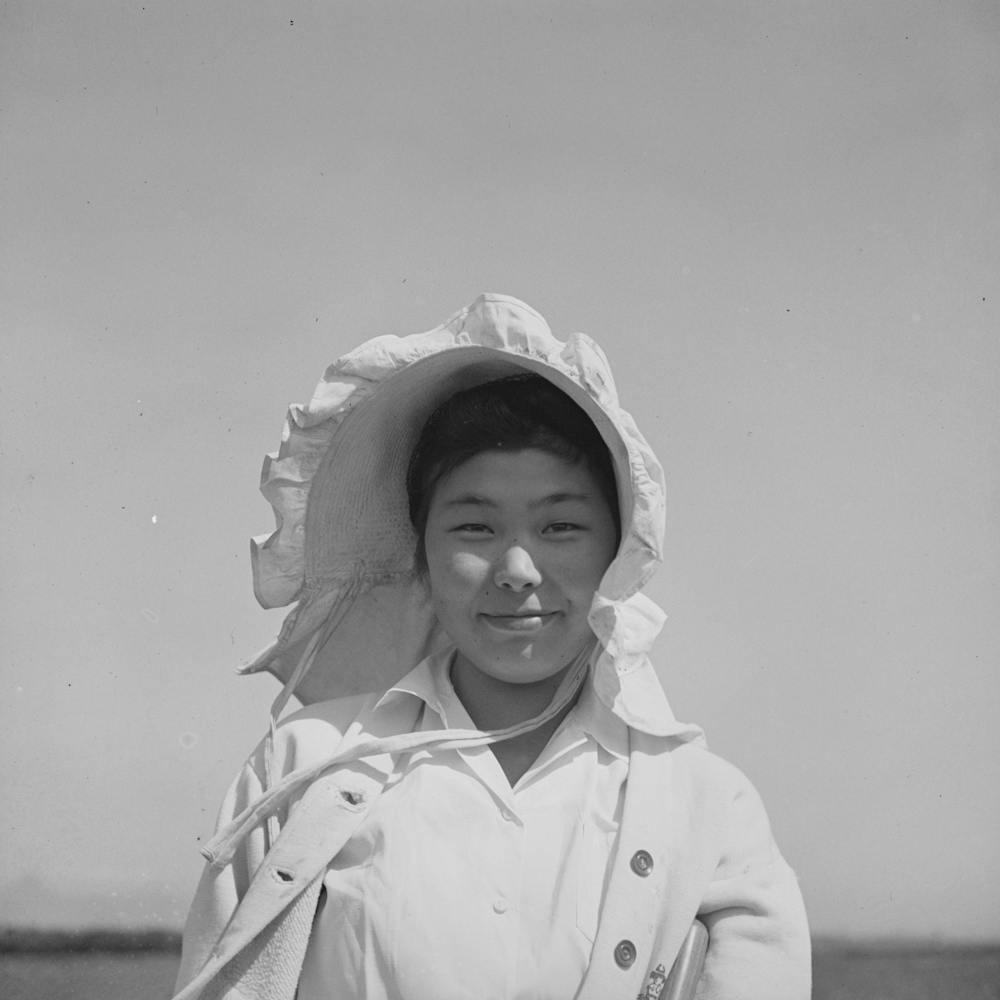 San Benito County, California, Japanese American Who Is Working In Field While Awaiting Final Evacuation