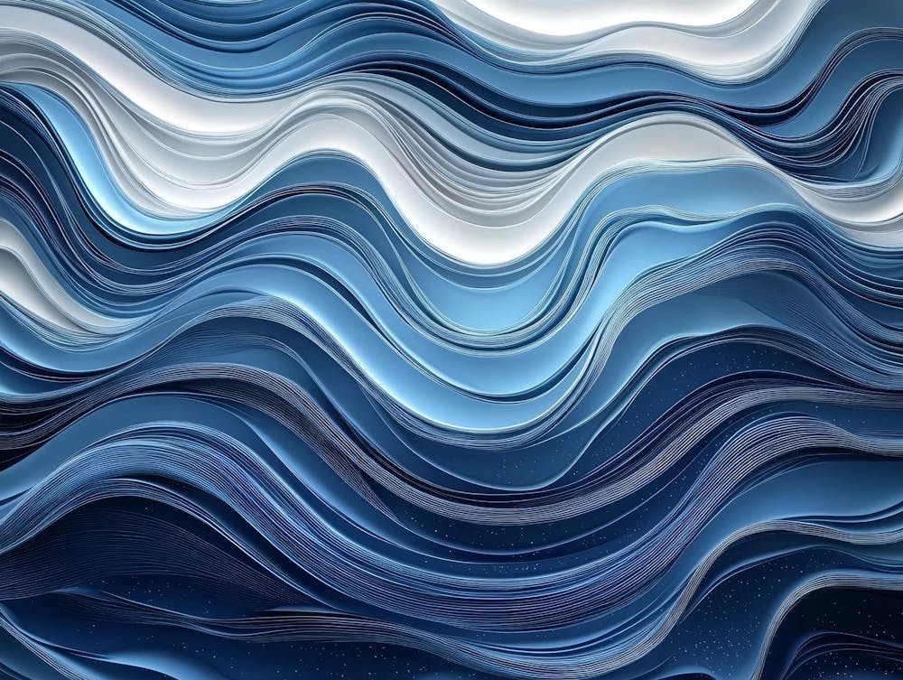 Abstract Background With Blue Waves