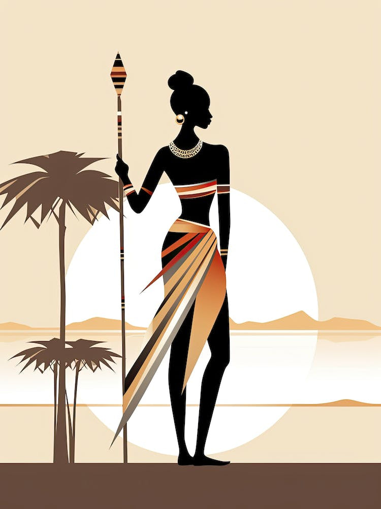 Minimalist Reflections: African Tribe's Soul