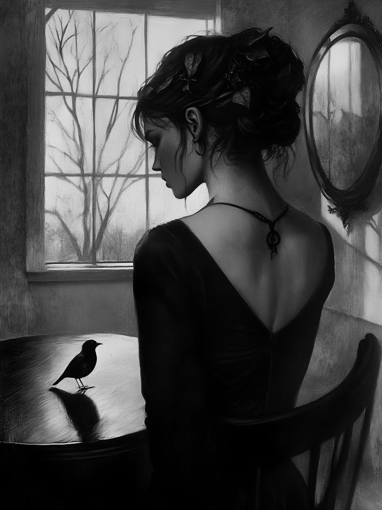Woman With A Bird