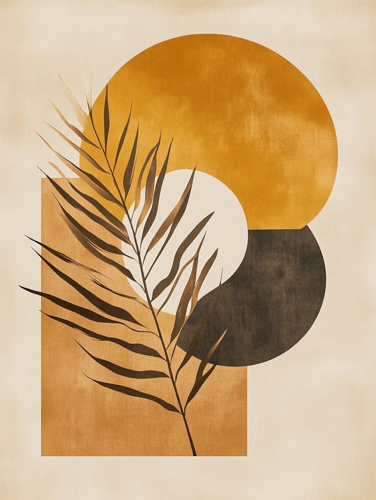 Palm Leaf Canvas Print 1