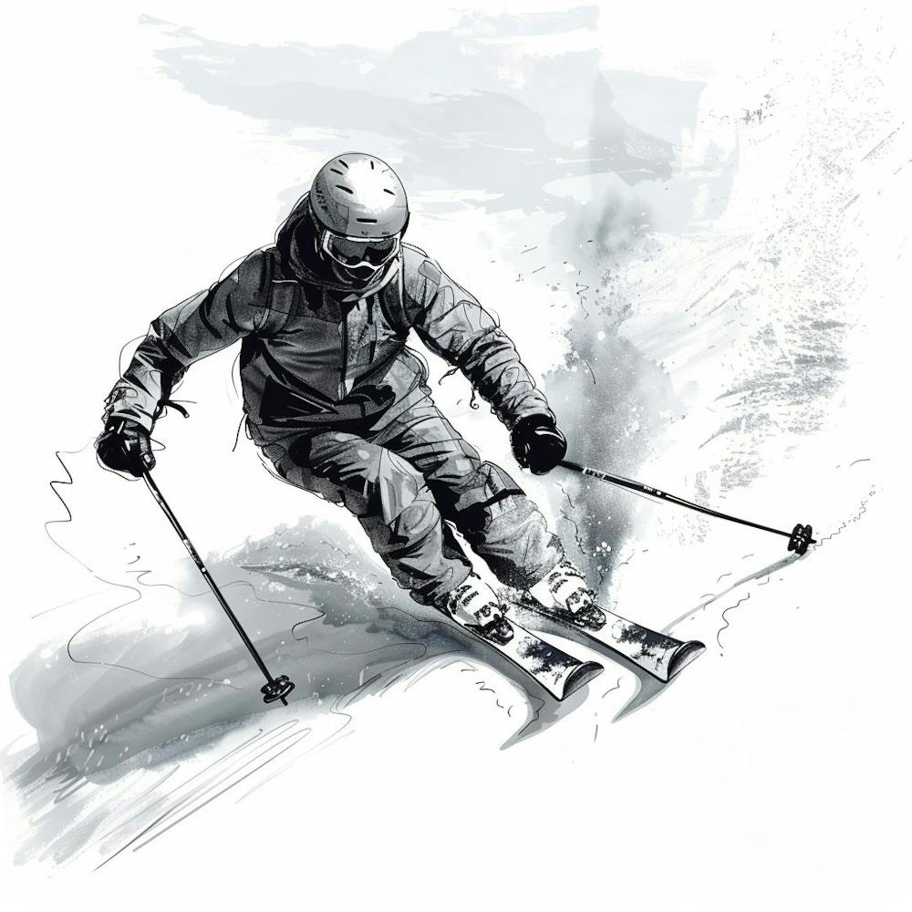 Skier On Skis 2