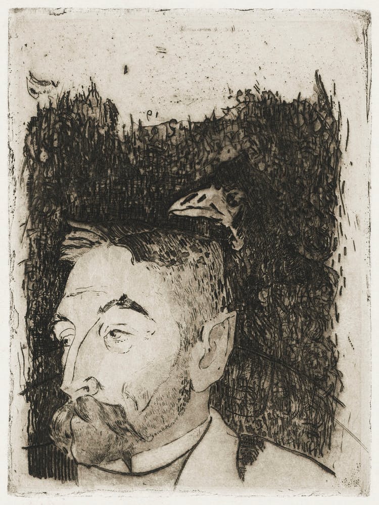 Portrait of Stéphane Mallarmé (ca. 1890), Paul Gauguin