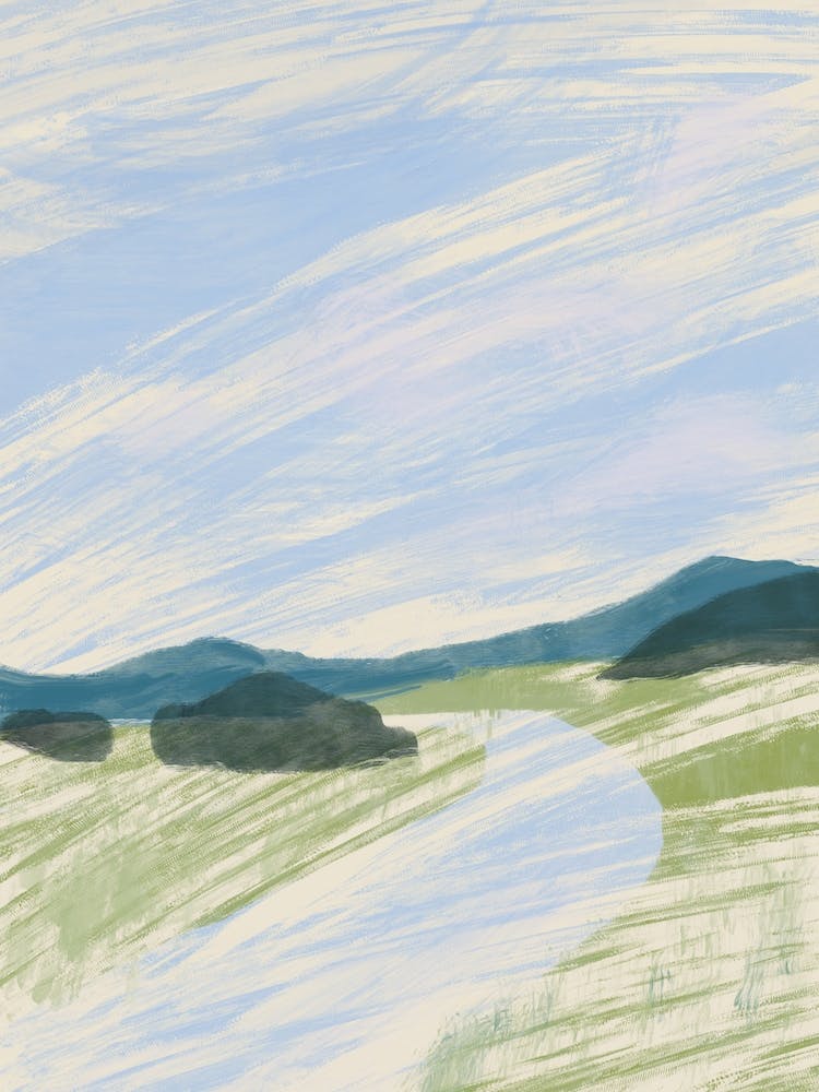 Abstract Landscape Sketch