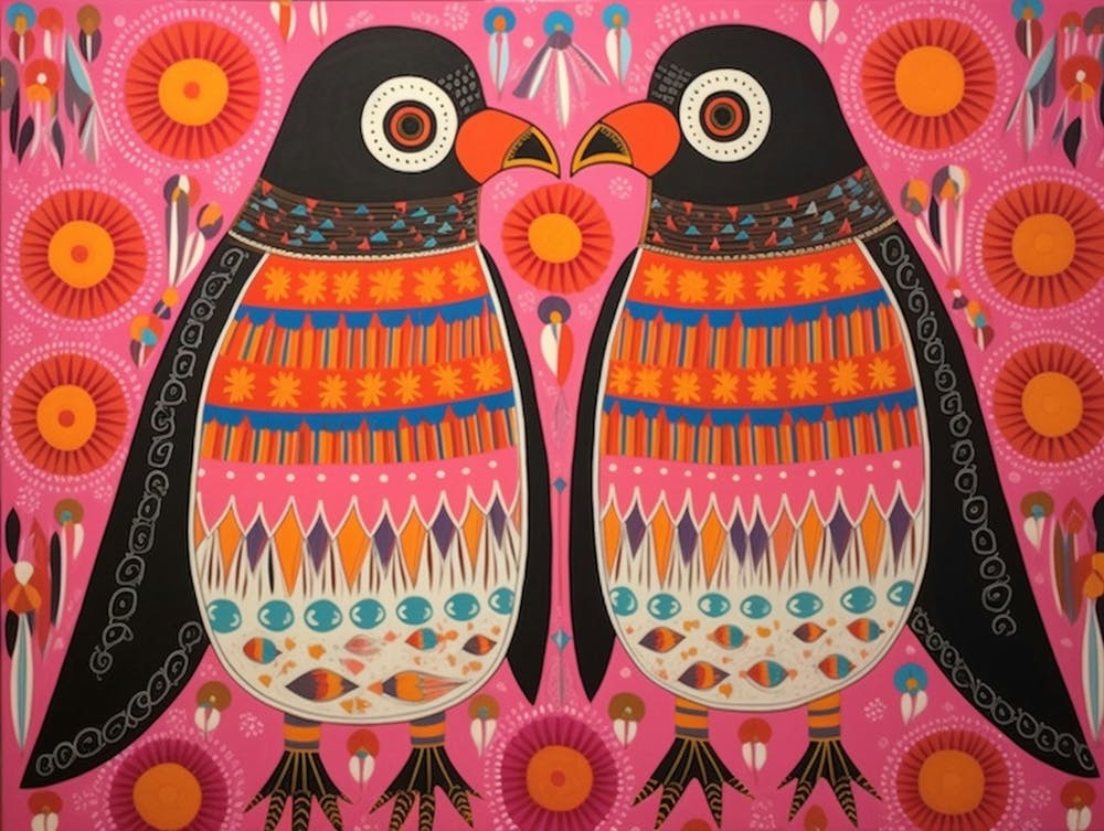 Fairy Penguin 1 Illustration Animale de Style Folklorique