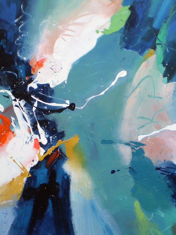 Marineblau-Wirbel, Kunst, Zuhause, Küche, Schlafzimmer, Wohnzimmer, Dekor, Stil, Abstrakt, Wandbild