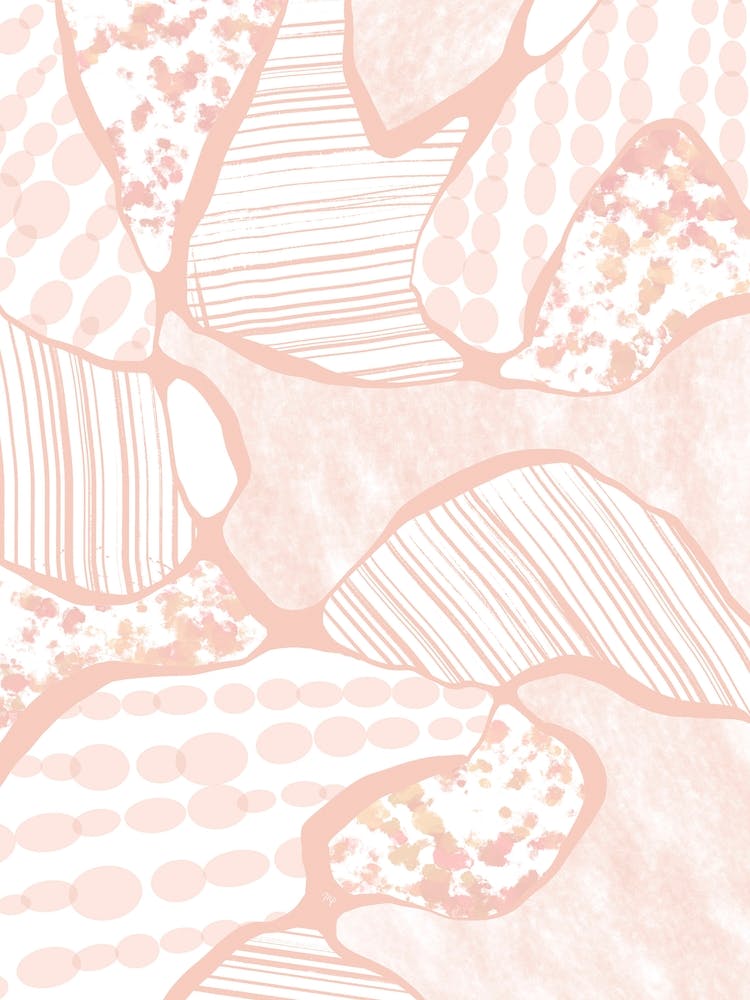 Abstract Peach Fields