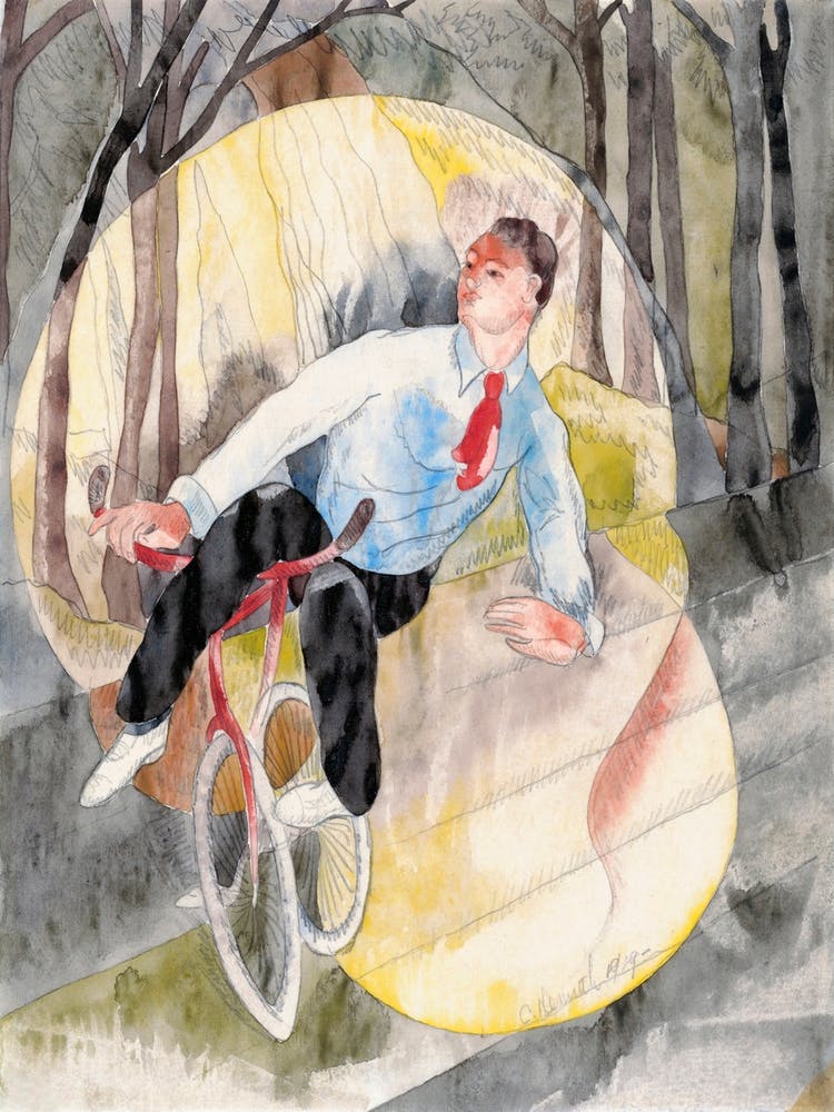 In Vaudeville, The Bicycle Rider (1919), Charles Demuth