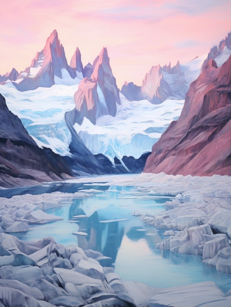 Dreamy Winter Painting Los Glaciares National Park Argentina 2