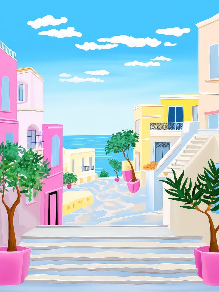 Civitavecchia, Italy Colourful View 2