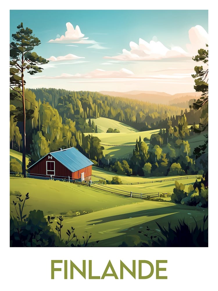 Affiche de voyage Finlande 1