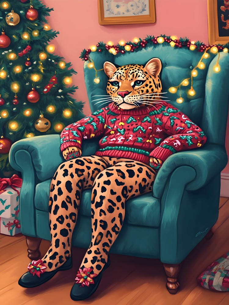 Christmas Leopard