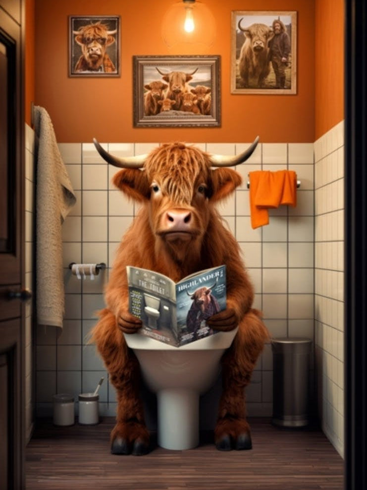 Cow Reading A Book