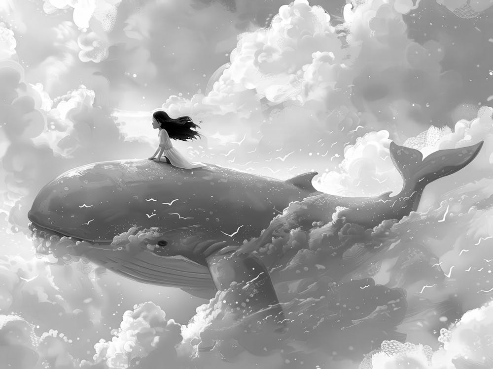 Girl On A Whale