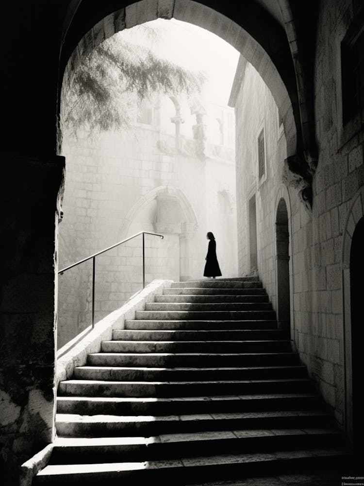 Dubrovnik Croatia Mediterranean Black And White Photography Analogue 1