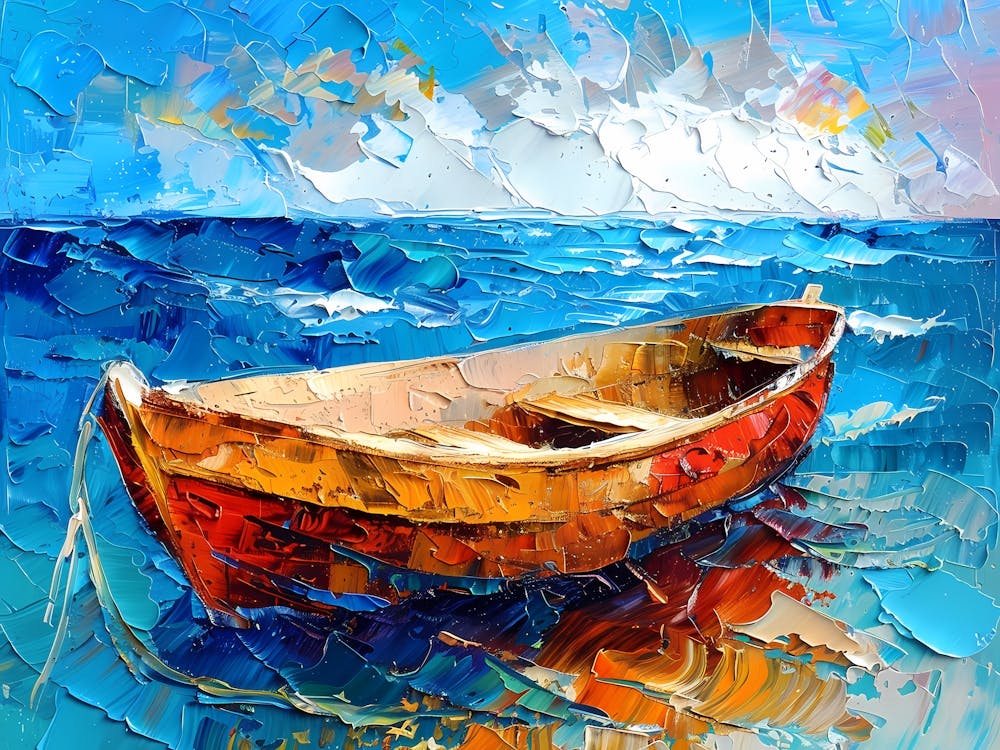 Boat In The Sea 1