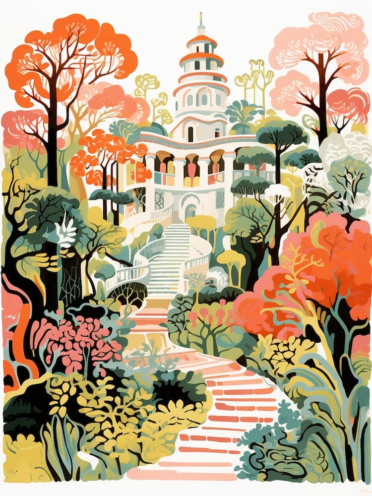 Dumbarton Oaks Usa Modern Illustration 3