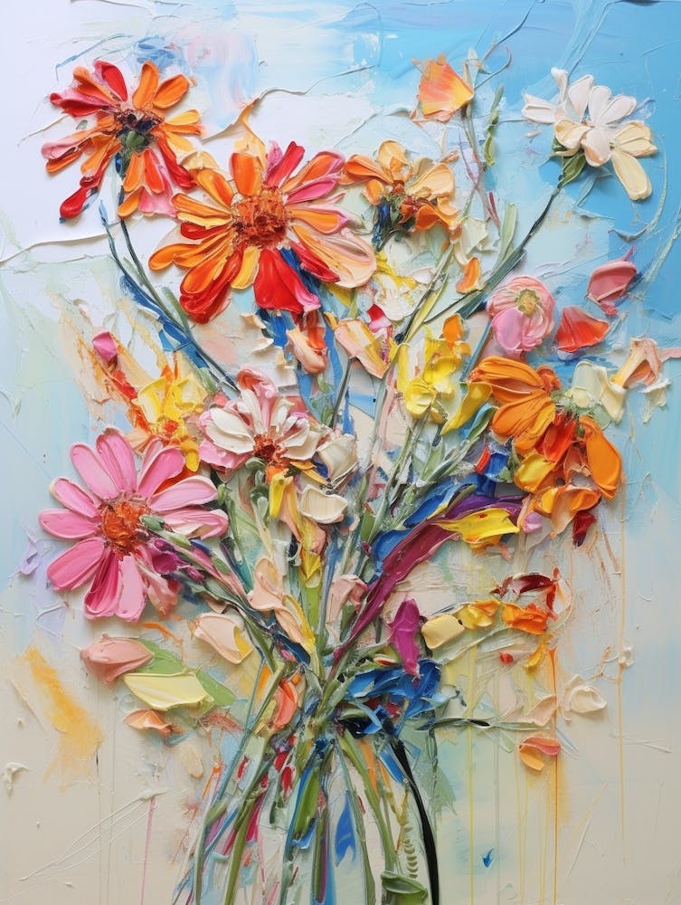 Abstract Flower Painting Gaillardia