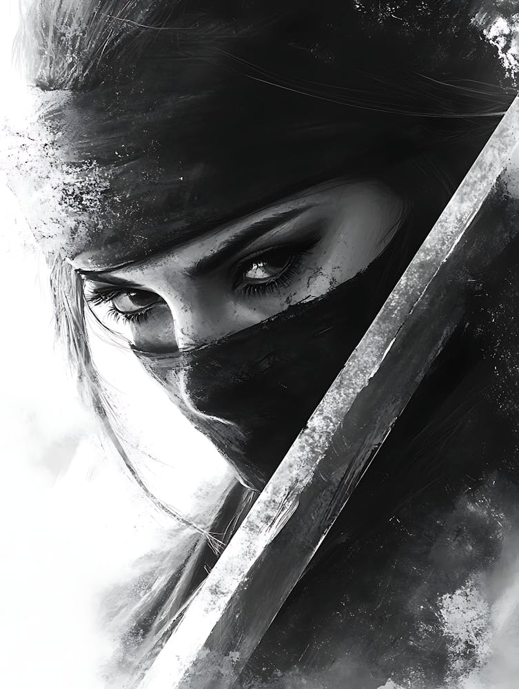 Mystery Beautiful Ninja Girl 9