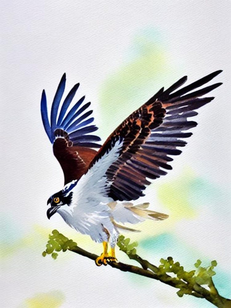 Osprey Watercolour Bird