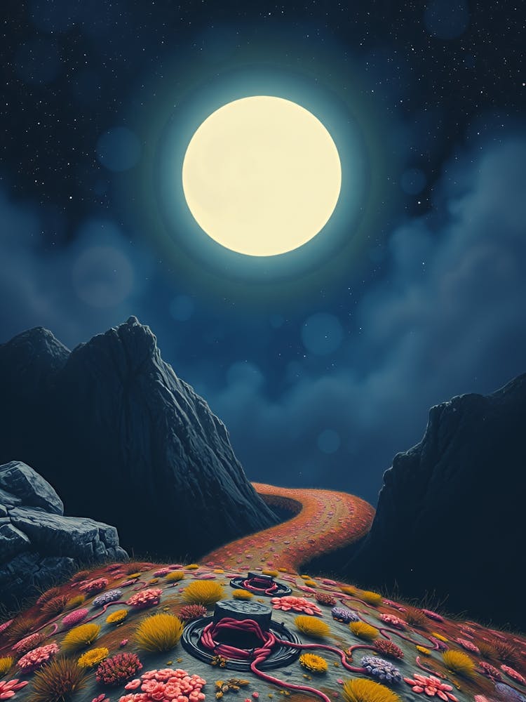Clair de lune sur les montagnes 2