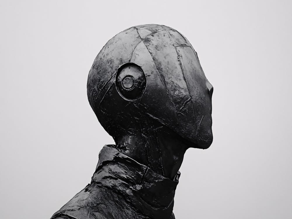 Man Wearing A Helmet