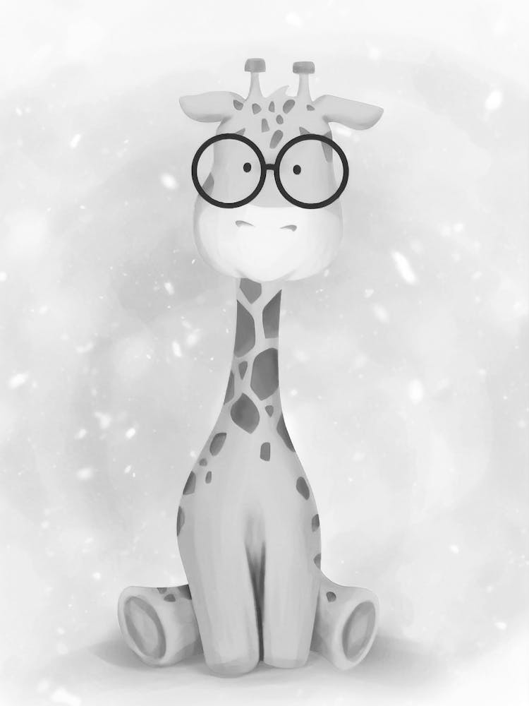 Giraffe With Glasses 1