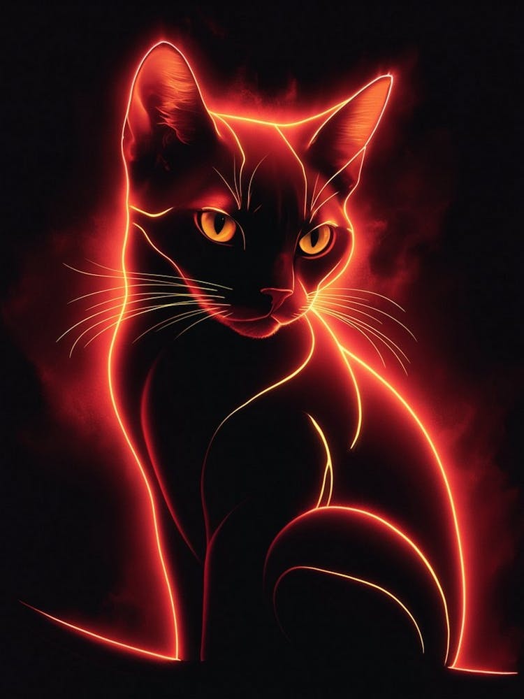 Cat In Flames