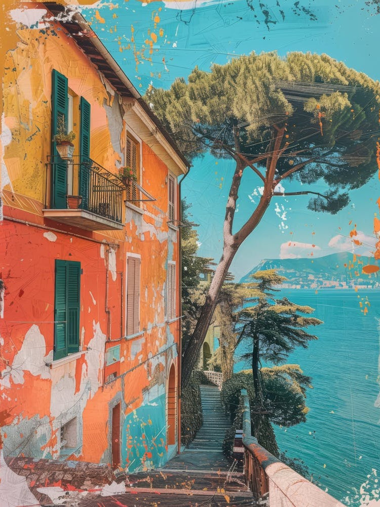 Generate Beautiful Vibrant And Modern Wall Art On Different Themes, Travel, Italy 18