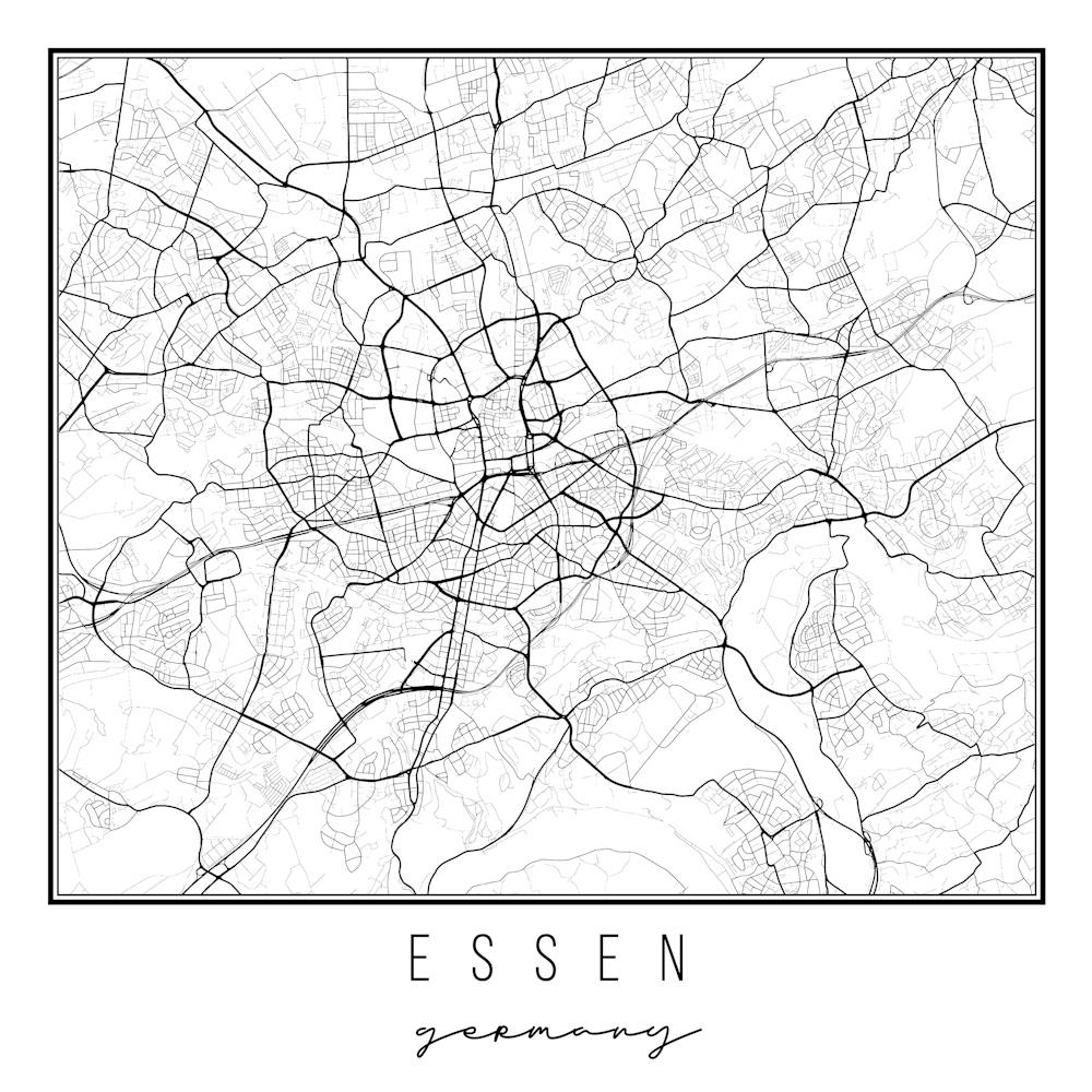 Essen Germany Street Map