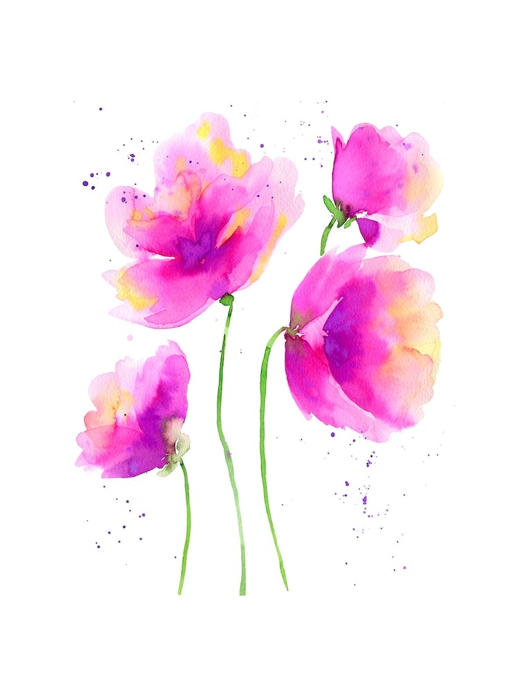 Abstract Poppies Poppies Ii