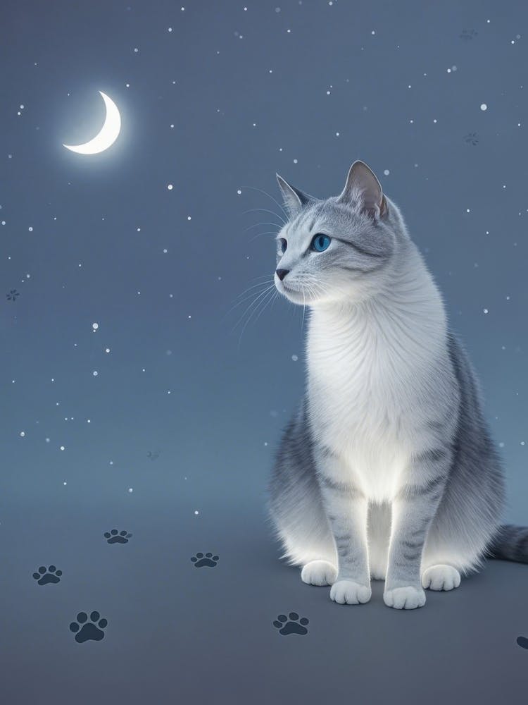 Cat In The Moonlight 4