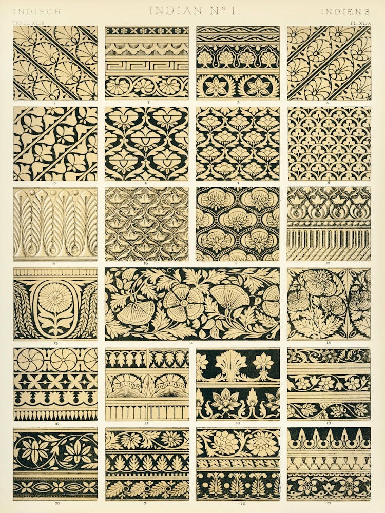 Vintage Pattern Illustration, Owen Jones