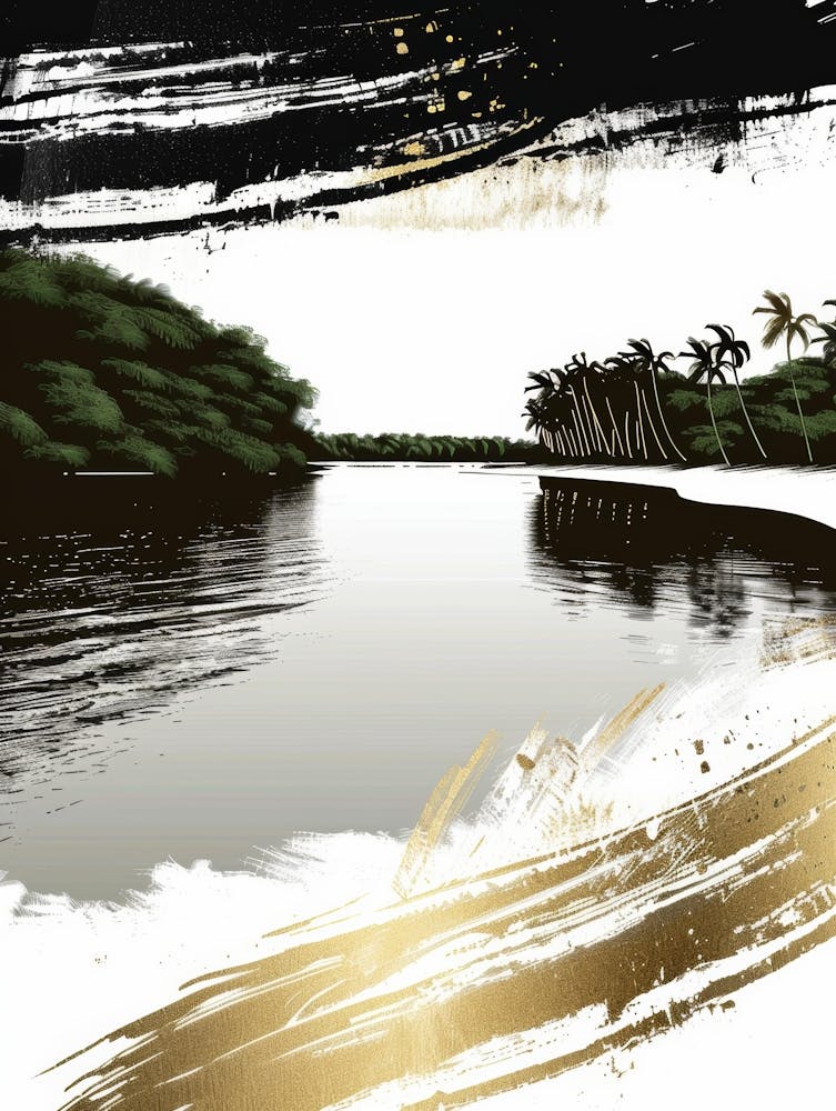 Water And Palm Trees 1