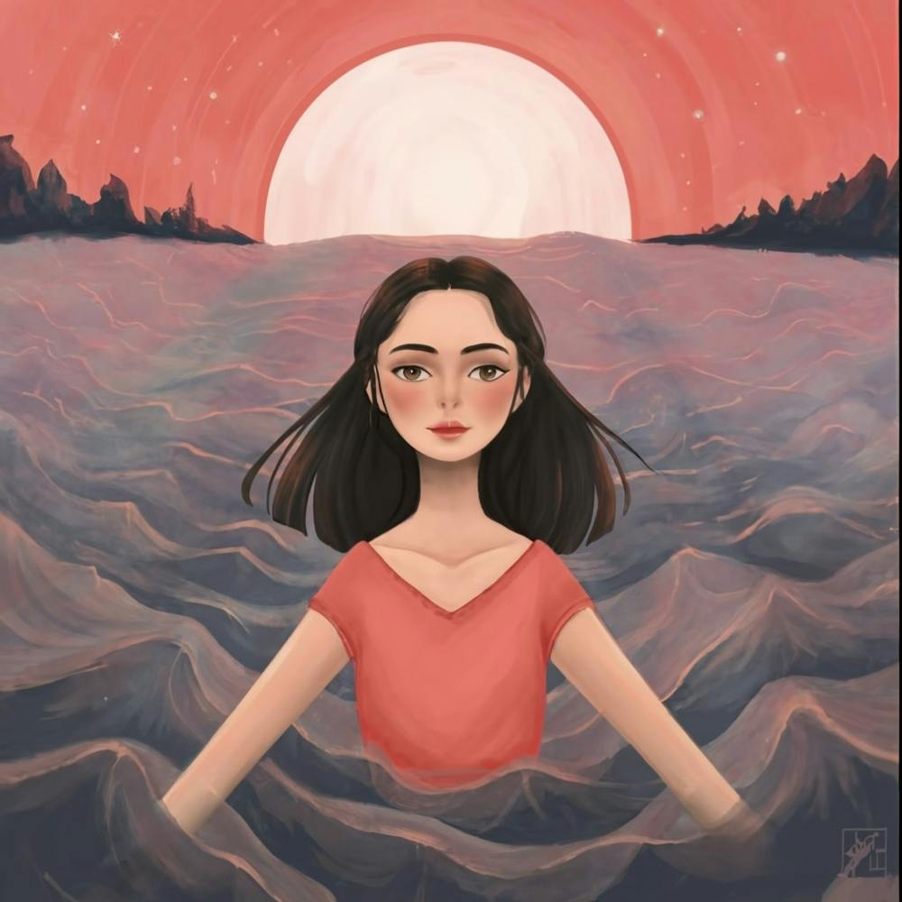 Fille Dans L'Eau