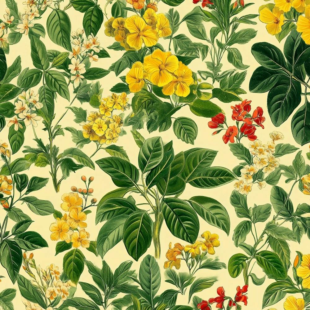 Yellow Flowers On A White Background Art