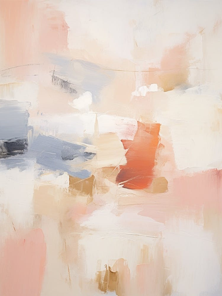 Winter Pastel Abstract Painting 6