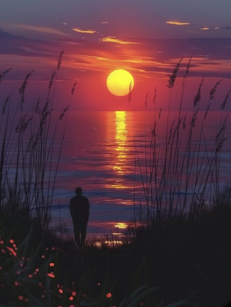 Sonnenuntergang am Strand 1